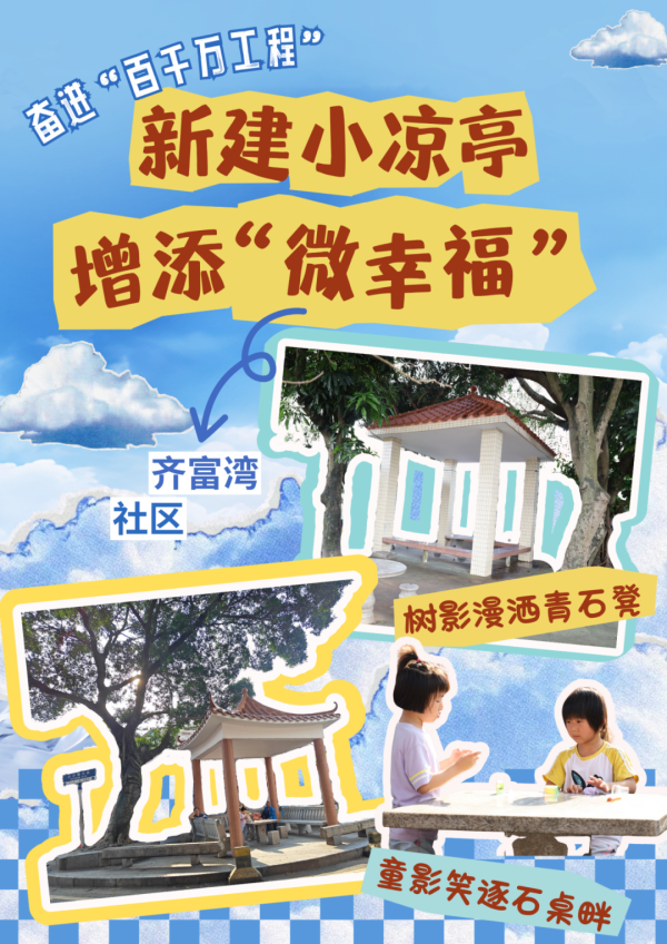 瑶鸿配资 创建助力“百千万” | 新建小凉亭，增添“微幸福”
